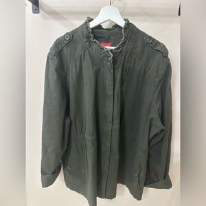 Women's Green Cotton Jacket